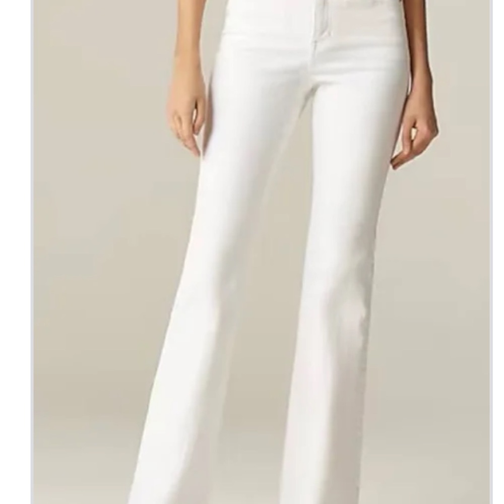 J. Crew Women's White Flare / Bootcut Jeans size 28 tall